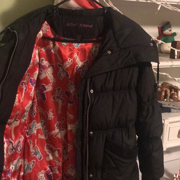 Adorable like new! Betsey Johnson winter coat - Picture 2 of 8